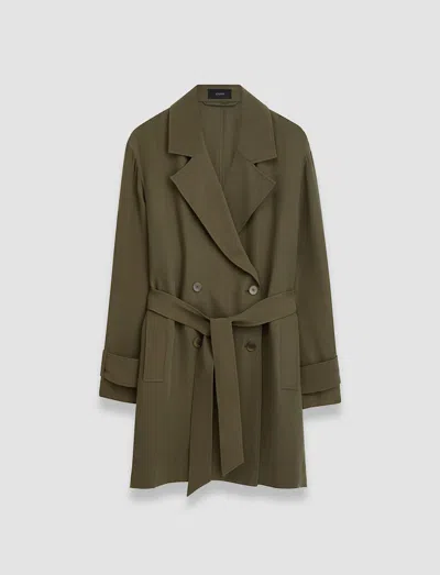 Joseph Silk Crepe Charah Jacket In Hass Avocado