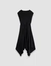 Joseph Silk Crepe De Chine Goodman Dress In Black