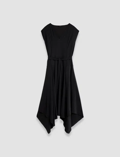 Joseph Silk Crepe De Chine Goodman Dress In Black