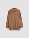 Joseph Silk Crepe De Chine Joe Blouse In Arabica