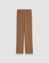 Joseph Silk Crepe De Chine Tova Trousers In Arabica