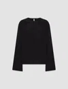 Joseph Braidwood Silk Crepe De Chine Blouse In Black