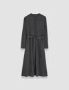 Joseph Silk Crepe De Soie Helene Dress In Slate