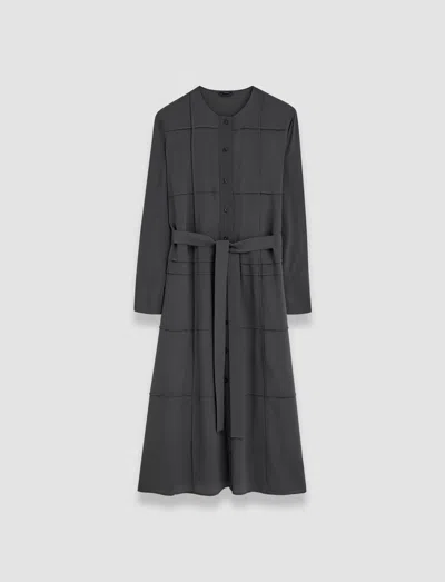 Joseph Silk Crepe De Soie Helene Dress In Slate