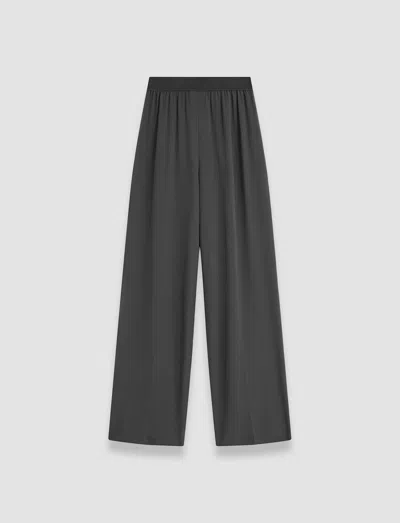 Joseph Silk Crepe De Soie Hulin Trousers In Slate