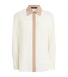 Joseph Evora Silk Crepe De Chine Colourblock Blouse