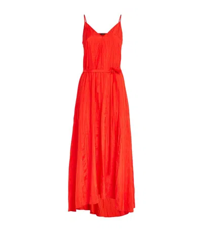 Joseph Daniele Silk Maxi Dress In Red