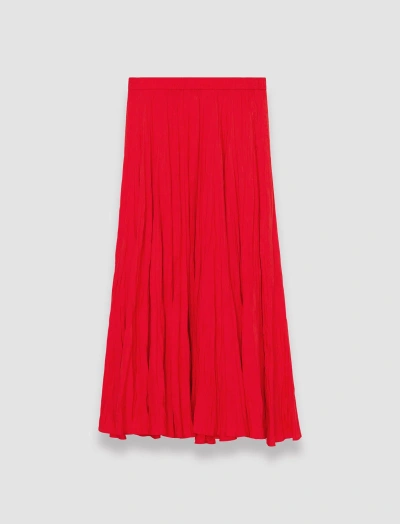 Joseph Silk Habotai Sully Skirt In Red