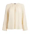 Joseph Silk Crepe De Soie Havre Blouse In Beige