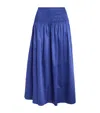 Joseph Cotton Leonie Midi Skirt In Blue