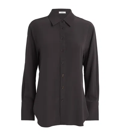 Joseph Silk Joe Shirt In Brown