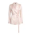 Joseph Joubert Silk Double-breasted Blazer In Pink