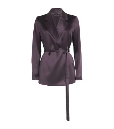 Joseph Silk Joubert Blazer In Purple