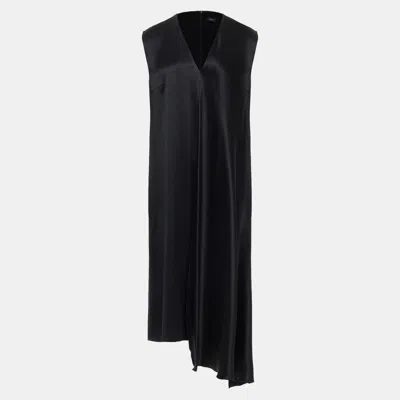 Pre-owned Joseph Silk Knee Length Dress 36 In Black