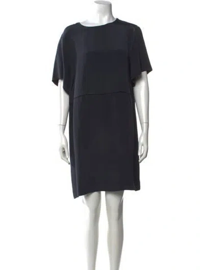 Pre-owned Joseph Silk Knee-length Dress In Blue