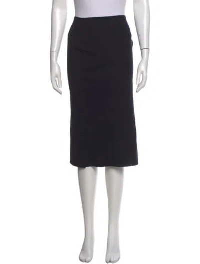 Pre-owned Joseph Silk Knee-length Skirt In Black