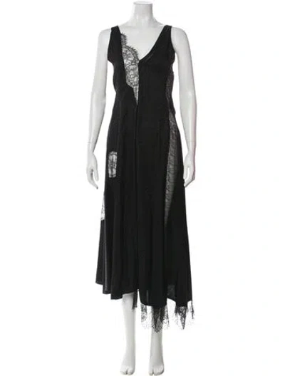 Pre-owned Joseph Silk Long Dress In Gray