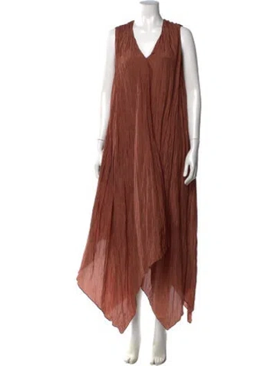 Pre-owned Joseph Silk Long Dress In Neutral