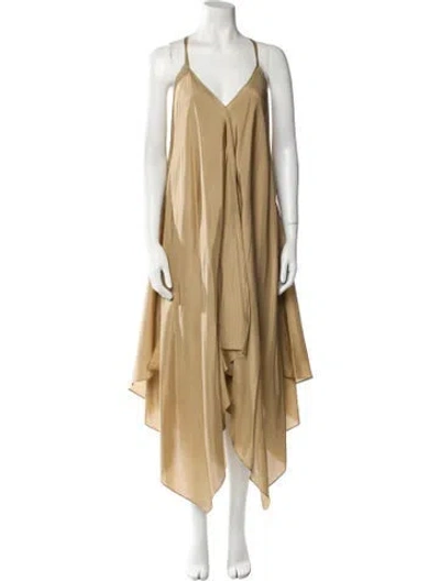 Pre-owned Joseph Silk Long Dress W/ Tags In Neutral
