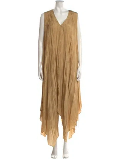 Pre-owned Joseph Silk Long Dress W/ Tags In Neutral