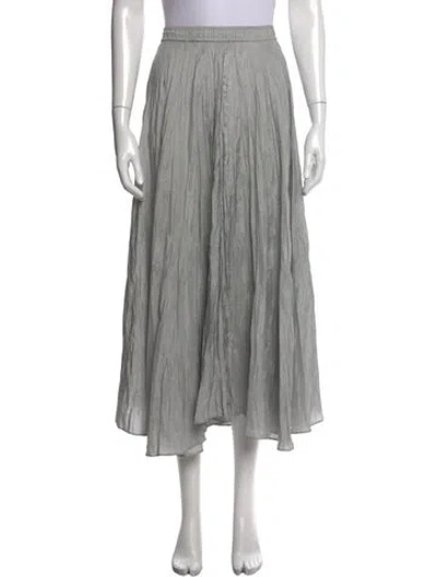 Pre-owned Joseph Silk Long Skirt In Grey