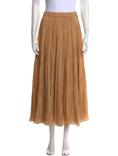 Pre-owned Joseph Silk Long Skirt In Neutral