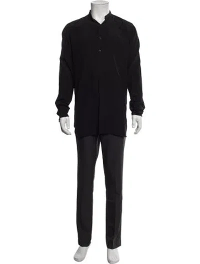 Pre-owned Joseph Silk Long Sleeve Shirt In Gray