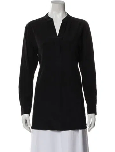 Pre-owned Joseph Silk Long Sleeve Tunic In Gray