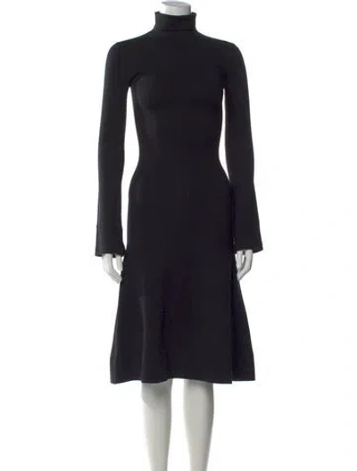Pre-owned Joseph Silk Midi Length Dress In Black
