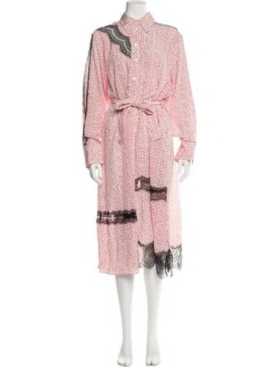 Pre-owned Joseph Silk Midi Length Dress In Multi