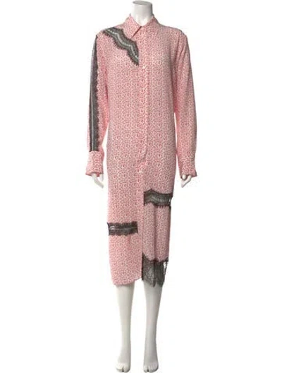 Pre-owned Joseph Silk Midi Length Dress In Red