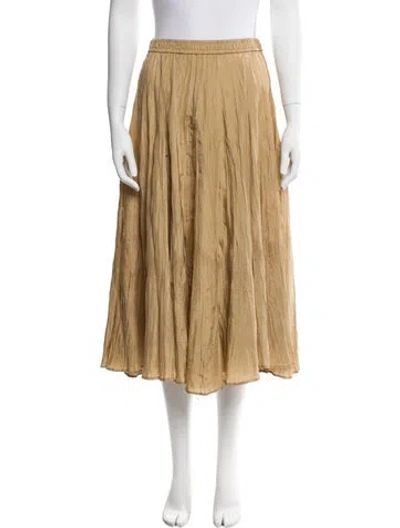 Pre-owned Joseph Silk Midi Length Skirt W/ Tags In Neutral