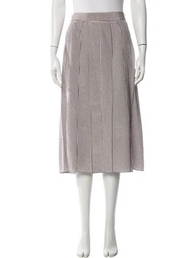 Pre-owned Joseph Silk Midi Length Skirt W/ Tags In Pink