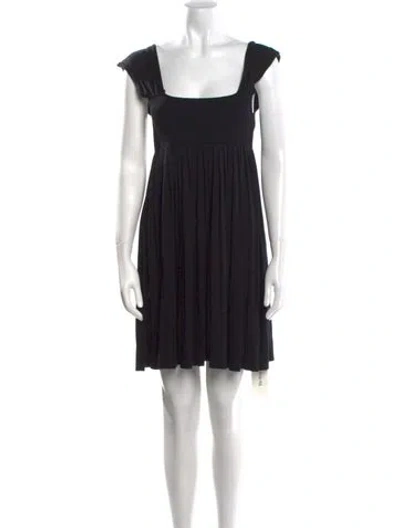 Pre-owned Joseph Silk Mini Dress In Black