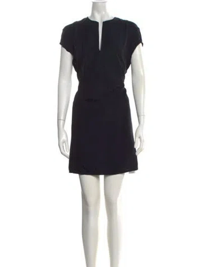 Pre-owned Joseph Silk Mini Dress In Black