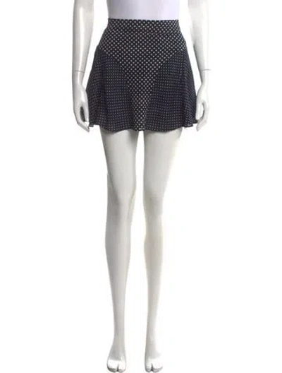 Pre-owned Joseph Silk Mini Skirt In Blue