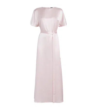 Joseph Silk Satin Daviel Dress In Pink