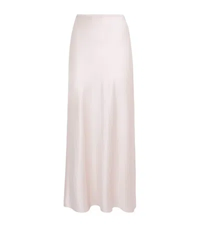Joseph Silk Satin Isaak Maxi Skirt In Pink