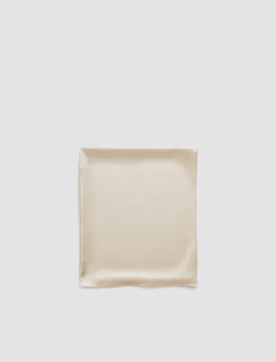 Joseph Silk Satin Scarf In Beige
