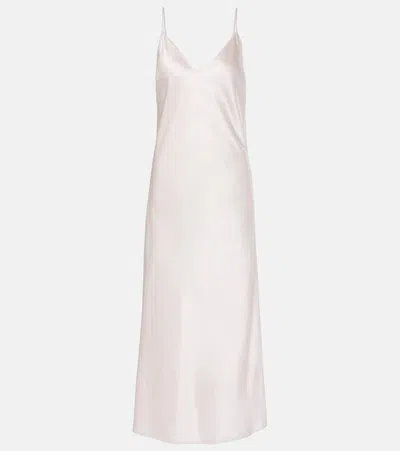 Joseph Silk Satin Slip Dress In Pink