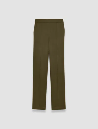 Joseph Silk Satin Tova Trousers In Hass Avocado