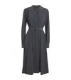 Joseph Silk Severin Midi Dress In Gray