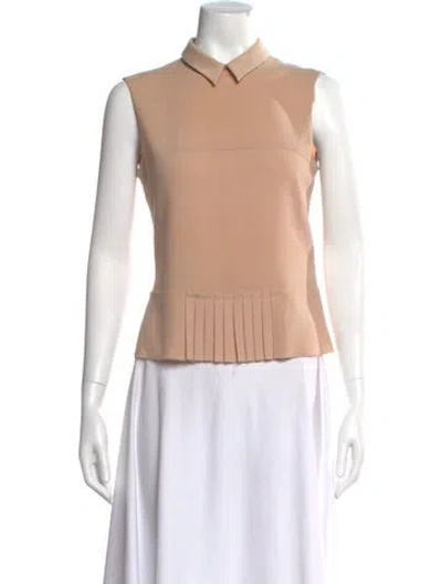 Pre-owned Joseph Silk Sleeveless Polo In Neutral