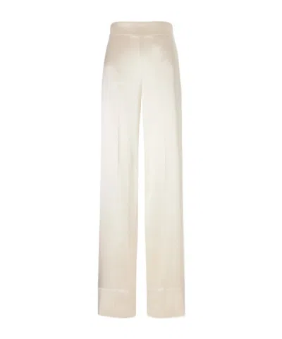 Joseph Dijon Silk-satin Mid-rise Straight-leg Pants In Neutral