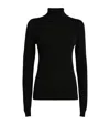 Joseph Ribbed Stretch-silk Knit Top In Black