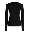 Joseph Silk Stretch Jumper In Black