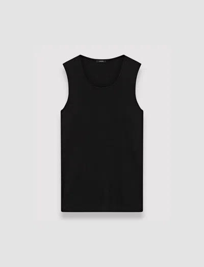 Joseph Silk Stretch Tank Top In Black