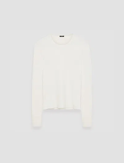 Joseph Silk Stretch Jumper In Black
