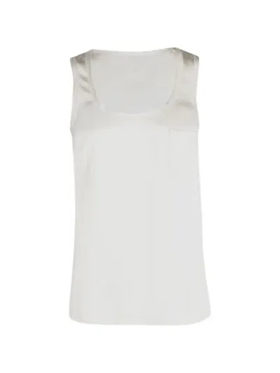 Pre-owned Joseph Silk Tank Top In White