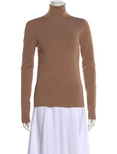 Pre-owned Joseph Silk Turtleneck Sweater In Neutral